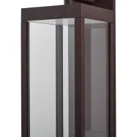 LUCANDE utendørs LED-vegglampe Ferdinand, rustfarget, metall, IP54