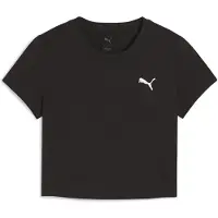Puma WARDROBE Essentials Baby Tee Women, Clothing, Black, L