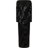 Pepe Jeans for woman. PL953636 Anastasia dress black (XS), Casual, Party, Polyester, Long sleeve