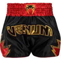 Venum Inferno Muay Thai Shorts Svart Gull Rød