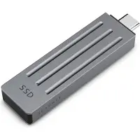 Seagate STMX1000400 - SSD - 1 TB - ultra-kompakt - ekstern (bærbar) - USB 3.2 Gen 2 (USB-C kontakt) - mørk grå - med Rescue Data Recovery