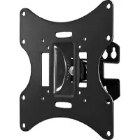 Goobay TV EasyFlex M - Monteringssett (kontaktplate, veggmontering) - for flatpanel - svart - skjermstørrelse: 17-42 - monteringsgrensesnitt: inntil 200 x 200 mm - veggmonterbar