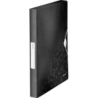 Leitz WOW - Boksfil - bokryggbredde: 30 mm - for A4 (210 x 297 mm) - kapasitet: 250 ark - svart