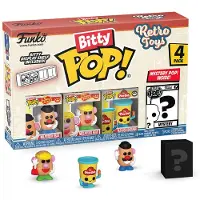 Funko POP! Bitty Pack Series Retro Toys Nøkkelring 4 Enheter