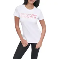 DKNY Ombre Outline Logo Kortarmet T-skjorte