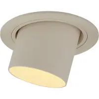 QAZQA Moderne nedfelt spot beige GU10 50 mm rund tiltbar - Installa