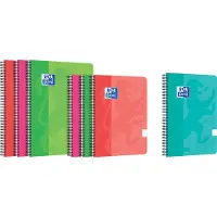 Oxford Touch Spiralblok B5 dot/punkt -rutet 5mm soft touch omslag dobbeltspiral 180 sider