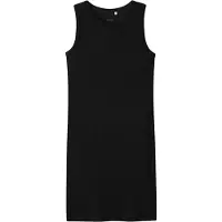 Name it Kjole - Rib - Slim - Noos - NmfNakal - Svart - - 14 år (164) - Kjole