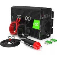 Green Cell INV05DE - DC til AC inverter - DC 12 V - 300 Watt - Europa - sort