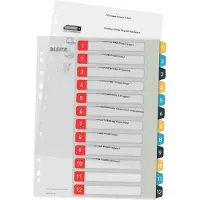 Leitz Cosy 1-12 register for PC utskrift, PP
