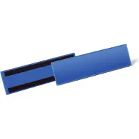 Durable Lagerlomme/etiketholder med magnet 297x74 mm blå - (50 stk.)