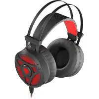 Genesis Neon 360, Koblet med ledninger (ikke trådløs), Spilling, 20 - 20000 Hz, 390 g, Hodesett, Sort, Rød