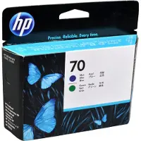 HP 70 - Blå, grønn - skriverhode - for DesignJet HD Pro MFP, T120, Z2100, Z3100, Z3100ps, Z3200, Z3200ps, Z5200, Z5400