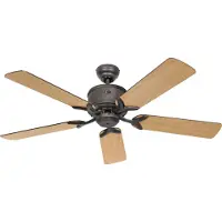 CasaFan Takvifte ECO ELEMENTS, nøtt/brun, Ø 132 cm, stillegående