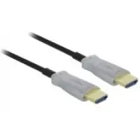 DeLOCK - HDMI-kabel - HDMI hann til HDMI hann - 50 m - fiberoptisk - svart - 4K-støtte, Active Optical Cable (AOC)