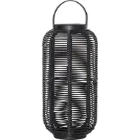 Star Trading Solar lanterne svart 30cm