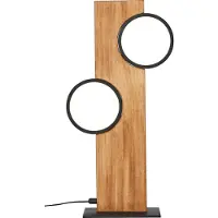 Brilliant LED-bordlampe Cheesy av tre, 2 lyskilder