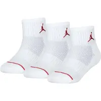 Jordan Ankelsokker - 3-pack - Jumpman-kvartalet - Hvit - - 35/37 - Sokker
