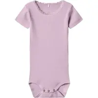 Name it Body k/e - Rib - Noos - NbfKab - Winsome Orchid - - 1 år (80) - Kortermet body