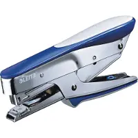 Leitz - Stifttang - 15 ark / 1.5 mm - No.10 - plast, metall - metallic blå