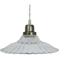 Strömshaga Taklampe Gunilla Bred Klar/Antikk Messing