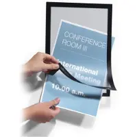 Durable Magnetramme Duraframe A4 svart, 2 stk.