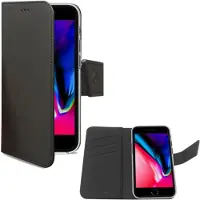 Celly Wally Wallet Case iPhone 7/8/SE 2 gen svart/brun