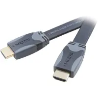 Vivanco HDMI High Speed Ethernet kabel, flat/gull, 1,5 m.