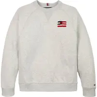 Tommy Hilfiger Collegegenser - Flagg avslappet - Snow White Heat - - 16 år (176) - Collegegenser