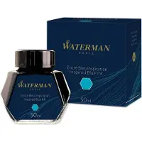 Waterman S0110810, Blå, Fontenepenn, Svart, Gjennomsiktig, 50 ml, 1 stykker