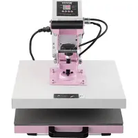 Vevor Heat Press Machine 15x15 i Slide Out Heat Transfer Machine T-skjorter Rosa