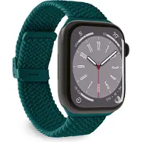 Puro Loop nylonrem til Apple klokke 42 / 44 / 45 / 49 mm - mørkegrønn
