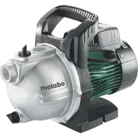 Metabo P 2000 G, 450 W, 3 stang, 2000 l/t, Sort, Grønn, Sølv