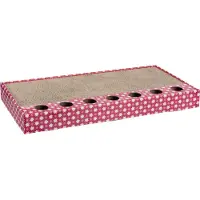 Trixie Scratching cardboard with toys, 48 × 25 cm, pink