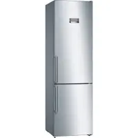 Bosch Serie | 4 KGN397LEQ - Kjøleskap/fryser - bunnfryser - bredde: 60 cm - dybde: 66 cm - høyde: 203 cm - 368 liter - Klasse E - matt stål