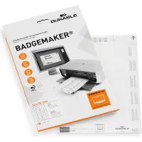 Durable BADGEMAKER, Merkeinnlegg, Hvit, 280 stykker, 74 mm, 34 mm