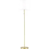 Orion Ludwig gulvlampe i tekstil, antikk messing