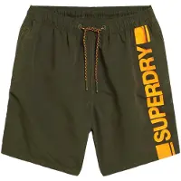 Superdry for man. M3010236A Graphic 17 green swimsuit (XXL), Beachwear, Sustainable, Recycled polyester