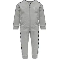 Hummel Joggedress - HMLBille - Grå Melert - - 2 år (92) - Joggedress