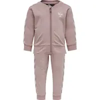 Hummel Joggedress - HMLBille - Rosa m. Hvit - - 68 - Joggedress