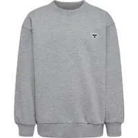 Hummel Collegegenser - hmlJR Loose Crewneck - Grey Melange m. Lo - - 5-6 år (110-116) - Collegegenser