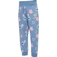 Hummel Joggebukse - hmlRinna - falmet Denim m. Blomster - - 2 år (92) - Joggebukse