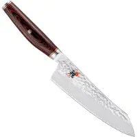 Miyabi 6000 MCT Rocking Santoku 18 cm, Brun, Glatslebet