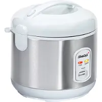 Steba RK 2 - Riskoker - 1.8 liter - 700 W - rustfritt stål / hvit