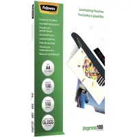 Fellowes Lamineringslommer A4 100 mic. 100/fp, blank