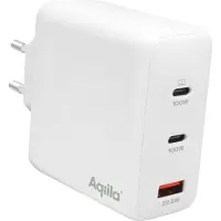 Aqiila Chargebird W4 GaN ladeadapter hvit, 100 watt (AQWCW4PBI120W928)