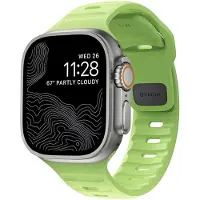 Nomad Sport Band, Band, Smartklokke, Lysegrønn, Apple, Ultra / 46mm, Gummi