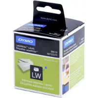 Dymo LW adresseetiketter, 28mm x 89mm, selvklebende, ruller med 130, 2-pakk (260 stk. i alt)