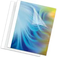 Fellowes Standing - 3 mm - A4 (210 x 297 mm) - 32 ark - 150 mikroner - hvit - 200 g/m² - 100 stk termobindeperm - for Helios 30, Helios 60