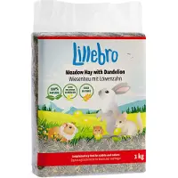 Lillebro Økonomipakke enghøy med eple, løvetann eller gulrot - Enghøy med løvetann (3 x 1 kg)